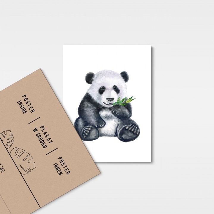 Plakat panda 30x40 cm