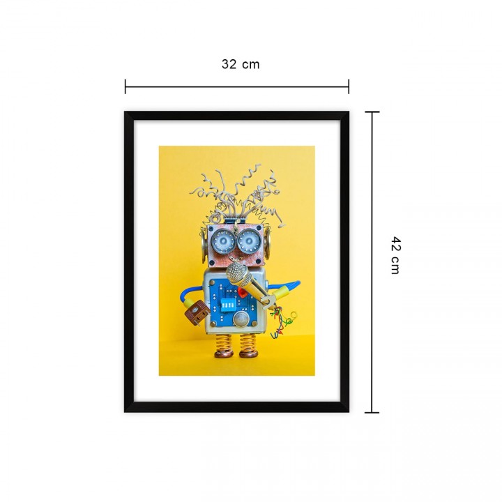 Obraz do pokoju dziecka Robot 32x42 cm
