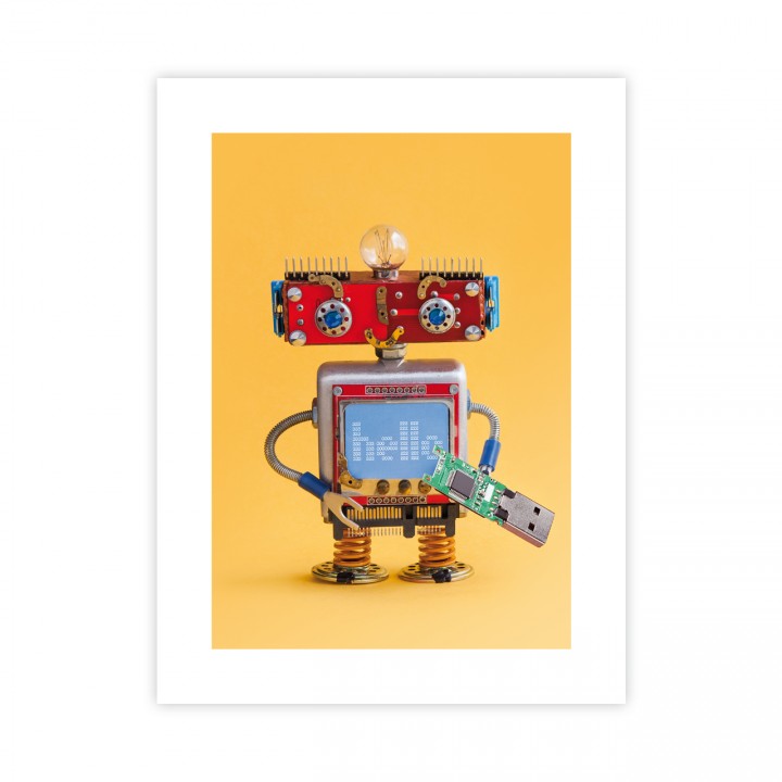 Plakat do pokoju dziecka robot 30x40 cm
