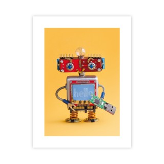 Plakat do pokoju dziecka robot 30x40 cm